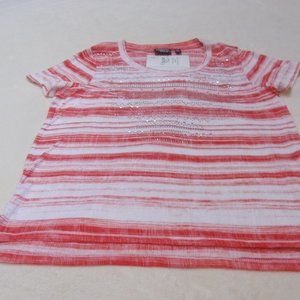 Onque Casual Embellished Tee PXL NWT